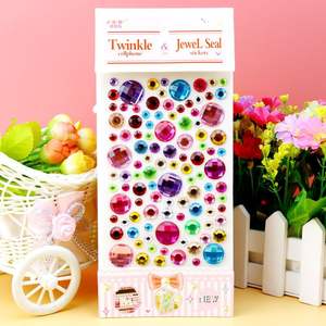 <span class=keywords><strong>Diamant</strong></span> chaud avec étoile à cinq branches amour fleur de prunier bâton de <span class=keywords><strong>visage</strong></span> rond pour strass de corps de fête - Product Image 3