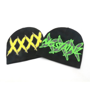 Gorro de punto de pescador con logotipo personalizado colorido barato de invierno - Product Image 1