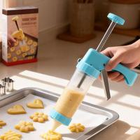 Kit de presse à biscuits manuelle multifonctionnelle en plastique, 16 disques à biscuits, 6 embouts, réutilisable, antiadhésif, pour la décoration et la pâtisserie