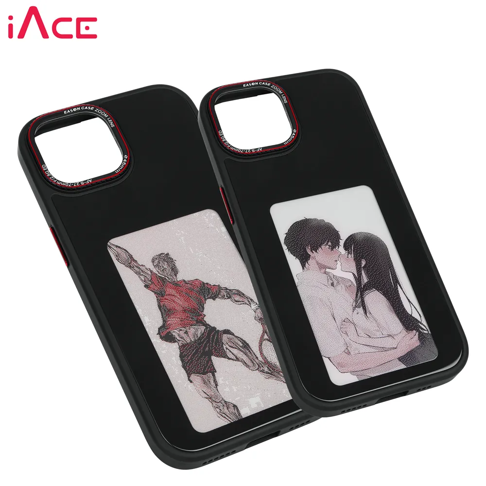 วัสดุนุ่มเคสโทรศัพท์สมาร์ท nfc 2024 ใหม่เคสโทรศัพท์หมึก e สีสันสดใส nfc สําหรับ iphone 14 15 pro