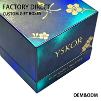 Boîte cadeau de luxe personnalisée en carton rigide pour parfum, avec couvercle supérieur et inférieur, et insert en mousse EVA sur mesure – Solution d'emballage complète