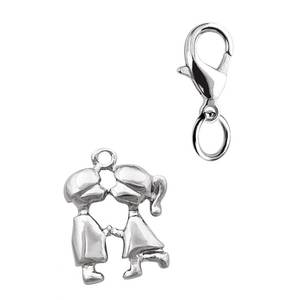 CHARM-"FIANCS" Mm15x19 Elegantes Colgantes y Dijes Finos para Mujer - Product Image 1