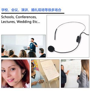 GAM-04 Phổ Tai Nghe Có Dây Microphone Và Bài Giảng Xách Tay 3.5Mm Jack Condenser Mic - Product Image 3