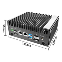 Mini PC Industrial sin Ventilador, Intel Core I7 de 4ª/5ª Generación, Doble LAN, Puerto COM, Windows 10, Linux, PC Industrial para Kiosco, Señalización Digital