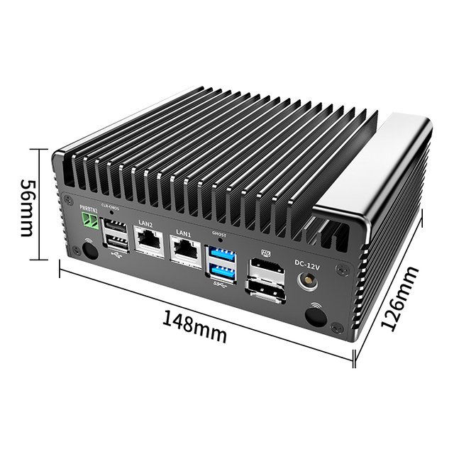 Fanless Industrial Mini PC Intel Core I7 4th/5th Gen Dual LAN COM Port Windows 10 Linux Industrial PC for Kiosk Digital Signage