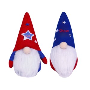 ตุ๊กตาโนมส์ธงชาติอเมริกันวันชาติอเมริกา 4 <span class=keywords><strong>กรกฎาคม</strong></span> ของตกแต่งวันประกาศอิสรภาพ ตุ๊กตาทอมเต้ ของประดับตกแต่งโต๊ะสำหรับงานปาร์ตี้ที่บ้าน - Product Image 5