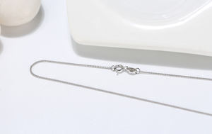 RINNTIN SC18 Bijoux pour femmes à prix réduit Vente en gros en argent sterling 925 plaqué <span class=keywords><strong>or</strong></span> 14 carats 1.0mm Collier chaîne <span class=keywords><strong>gourmette</strong></span> cubaine - Product Image 5