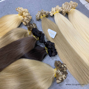 Extensiones de cabello humano de trama de máquina de doble estiramiento de alta calidad Extensiones de cabello humano de trama de máquina recta ondulada natural - Product Image 4