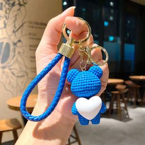 Wholesale PVC Keychain 3D Heart <b>Rabbit</b> Cartoon Resin Bunny Key Chains Schoolbag Charm Pendant Couple <b>Gift</b> Animal <b>Rabbit</b> Keychain - Product Image 2