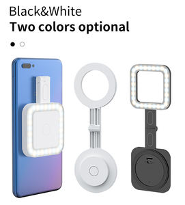 Lampe à selfie MAMEN, lumière LED pliable magnétique, mini lampe annulaire portable pour selfie sur téléphone - Product Image 1