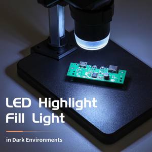 <span class=keywords><strong>Microscope</strong></span> industriel numérique G5 <span class=keywords><strong>10MP</strong></span> 1-1000X avec support en aluminium et écran LCD 5.5 ". - Product Image 2