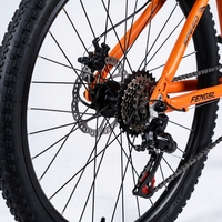 Vélo de montagne High Timber pour adultes, jeunes hommes et femmes, 21 vitesses, suspension avant, options de cadre en acier