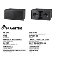 Système Audio Professionnel DBK Équipement de Concert Enceintes Line Array Bi-Voies Double 12" Gamme Complète et Caisson de Basses Actif 18" pour Scène