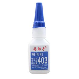 高粘度低白低气味液体即时强粘403聚氨酯湿气固化15-30s用于ABS PC聚氯乙烯塑料 - Product Image 1