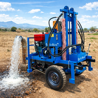 Foreuse de puits d'eau haute efficacité 200m, machine de forage portable, vente directe usine, machine de forage de puits artésien