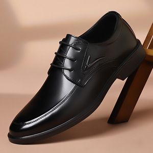 Scarpe da Lavoro Formali da <span class=keywords><strong>Uomo</strong></span> Stile Britannico, Comode con Lacci, Aumento di Altezza, Tomaia in PU, Suola in Poliuretano, Basse con <span class=keywords><strong>Tacco</strong></span> <span class=keywords><strong>Alto</strong></span> - Product Image 6