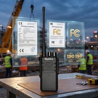 Radio talkie-walkie DMR Tier II étanche MYT-DM301 5W portée 5KM certifiée CE UHF 400-480MHz 28H en veille