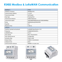 Compteur d'énergie Eastron SDM320C-LR NFC prépayé avec gestion DI/DO, relais intégré, bidirectionnel, monophasé, LoRa, certifié MID