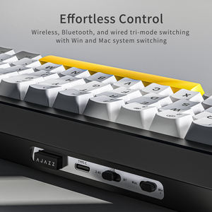 AJAZZ AK650 mechanical <b>keyboard</b> 3 mode 2.4GHz wired USB interface screen and knobs for gaming and office new desktop products - Product Image 6