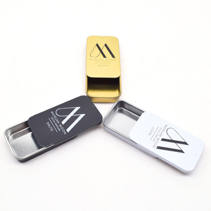 مخصص منقوش شعار مطبوع ذهبي أبيض أسود مزخرف صلب حاوية عطر طبيعي مرطب شفاه مستطيلي نعناع غطاء منزلق قصدير - Product Image 3