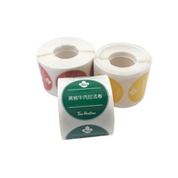Feuilles de vinyle PVC adhésif résistant aux UV, autocollants de logo découpés à l'emporte-pièce, imperméables à l'eau pour l'extérieur, impression style mixte, promotions d'épicerie