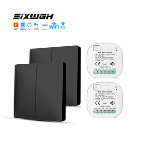 Sixwgh Wi-Fi Chuyển Tự Powered Điều Khiển Từ Xa Bằng Giọng Nói Lệnh 100-240V ABS Chất Liệu <span class=keywords><strong>Google</strong></span>/Alexa Tương Thích Cuộc Sống Thông Minh Ứng Dụng 16A - Product Image 1