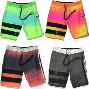 design your own logo hurley swim trunks wholesale custom mens swimming trunk 4 way stretch board shorts