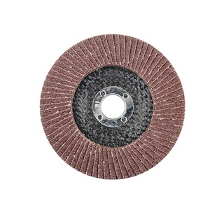 Disco lamellare SALI 180mm x 22.2mm in ossido di alluminio, grana 40-120, forma rotonda per lucidatura di metallo, legno e acciaio inossidabile - Product Image 2