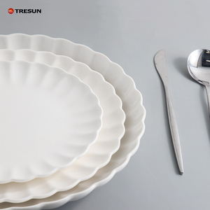 TRESUN Dinner Side Wedding Hotel Party New Bone China <b>Ceramic</b> <b>Plates</b> Exquisite Traditional Handicraft <b>Ceramic</b> <b>Plates</b> - Product Image 4