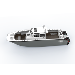 Poseidon 10m Catamaran en aluminium <span class=keywords><strong>Bateau</strong></span> de pêche à <span class=keywords><strong>moteur</strong></span> rapide <span class=keywords><strong>Bateau</strong></span> de croisière sportive avec cabine fermée et accès latéral - Product Image 2