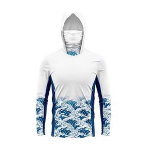 Premium Masked Hooded Sun Protective Unisex Customizable <b>Fishing</b> Hoodie Beach Wear Activewear Apparel <b>Fishing</b> Beach Custom Logo - Product Image 1