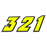 Autocollant de voiture en fibre de carbone, numéro de course, jaune fluo néon, noir, autocollant auto-adhésif pour moto