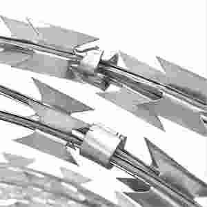 Hot Selling Concertina Galvanized Razor Wire Iron Wire <b>Fence</b> <b>Spikes</b> Blade Rope Barbed Wire Privacy Protection <b>for</b> Security - Product Image 4