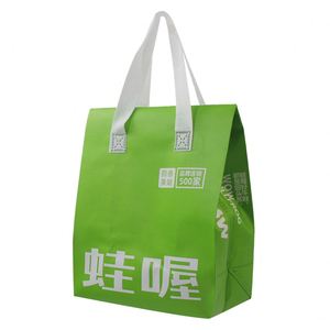 Sacs d'isolation en aluminium non tissé réutilisables, imperméables et résistants à l'huile, pour la restauration, le stockage des aliments, les sacs à emporter - Product Image 3