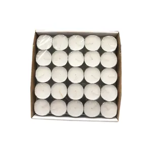non toxic unscented tea light candles 6 hour 12 pack for cafe home wedding decoration