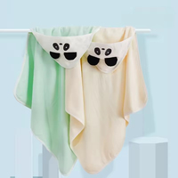 OEM ODM Cotton Woven 90x90cm Hooded Baby Towel Soft Absorbent Square Bath Towel Custom Wholesale Factory