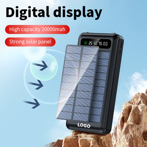 ขายส่ง พาวเวอร์แบงค์พลังงานแสงอาทิตย์ ความจุ 20000mAh กำลังไฟ 10W ชาร์จเร็ว แบตเตอรี่ลิเธียมโพลิเมอร์ ช่องเสียบไมโครยูเอสบี/ไทป์ซี แบบถอดได้ รุ่นที่ 4 - Product Image 3