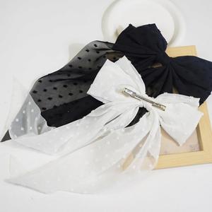 YUSE 8-Inch Oversized Bow Hairpin French <b>Spring</b> <b>Clip</b> Ribbon Fairy Girl Style Kids Party Acetate Ponytail Headwear Home Use - Product Image 4