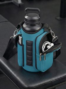 Sac de sport multifonctionnel portable en tissu Oxford imperméable avec porte-bouteille magnétique robuste, idéal pour la salle de sport - Product Image 6