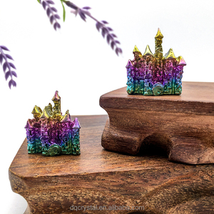 Vente en gros de minerai de bismuth arc-en-ciel naturel minerai métallique château de bismuth ornements de cristal château à vendre - Product Image 2