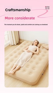 Luxury <b>Foldable</b> Modern Inflatable Air <b>Mattress</b> Built-In Pump Comfortable for Indoor Outdoor Camping Travel Bedroom Use - Product Image 4