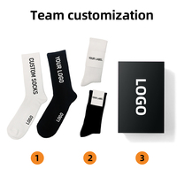 2024 personnalisé équipe Club équipe cadeaux en gros chaussettes personnalisées chaussettes de sport chaussettes absorbant la sueur de haute qualité