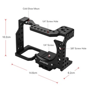 Andoer máy ảnh lồng + TOP xử lý + 15mm Rod baseplate Kit video phim làm phim ổn định hợp kim nhôm - Product Image 2