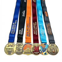 Concevez votre propre médaille en métal personnalisée en alliage de zinc avec finition 3D pour les compétitions de basketball, de volley-ball et de football