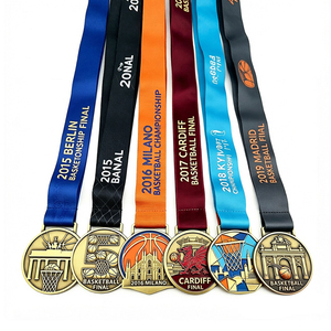 Crea la Tua Medaglia Personalizzata in Metallo, Realizzata in Lega <span class=keywords><strong>di</strong></span> Zinco con Finitura 3D per Competizioni <span class=keywords><strong>di</strong></span> Basket, Pallavolo e Calcio - Product Image 1