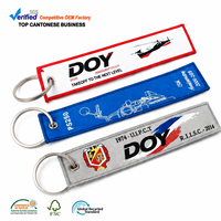 Porte-clés en tissu, fabricant chinois, logo de marque personnalisé, porte-clés tissé pour cadeaux promotionnels
