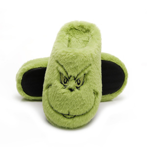 Nouvelle Arrivée Chaussons Familiaux Style <span class=keywords><strong>Grinch</strong></span> Dessin Animé Doux et Confortables en Peluche Longue pour Intérieur et Extérieur, Idéaux pour Fêtes - Product Image 4