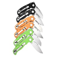 Navaja Plegable de Bolsillo con Hoja de Acero 440C de 3 Pulgadas con Punta Clip, Mango G10 y Bloqueo Trasero para EDC, Herramienta para Camping al Aire Libre, Venta al por Mayor OEM