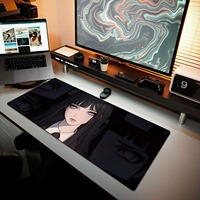 Tapis de souris de jeu PC Anime Japonais en gros, grand format, antidérapant, en caoutchouc, 900x400, surface lisse, tapis de bureau pour gamer