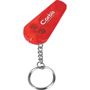 Silbato de Seguridad Multifunción Promocional de Alta Calidad con Logotipo Personalizado, Luz/Llavero, Luz Roja, Pilas de Botón Incluidas - Product Image 4